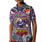 Custom NAIDOC Week 2024 Eagles Kid Polo Shirt Mascot Rugby