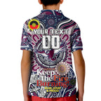 Custom NAIDOC Week 2024 Eagles Kid Polo Shirt Mascot Rugby