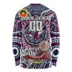 Custom NAIDOC Week 2024 Eagles Long Sleeve Shirt Mascot Rugby