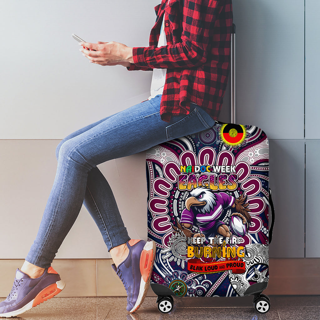 NAIDOC Week 2024 Eagles Luggage Cover Mascot Rugby