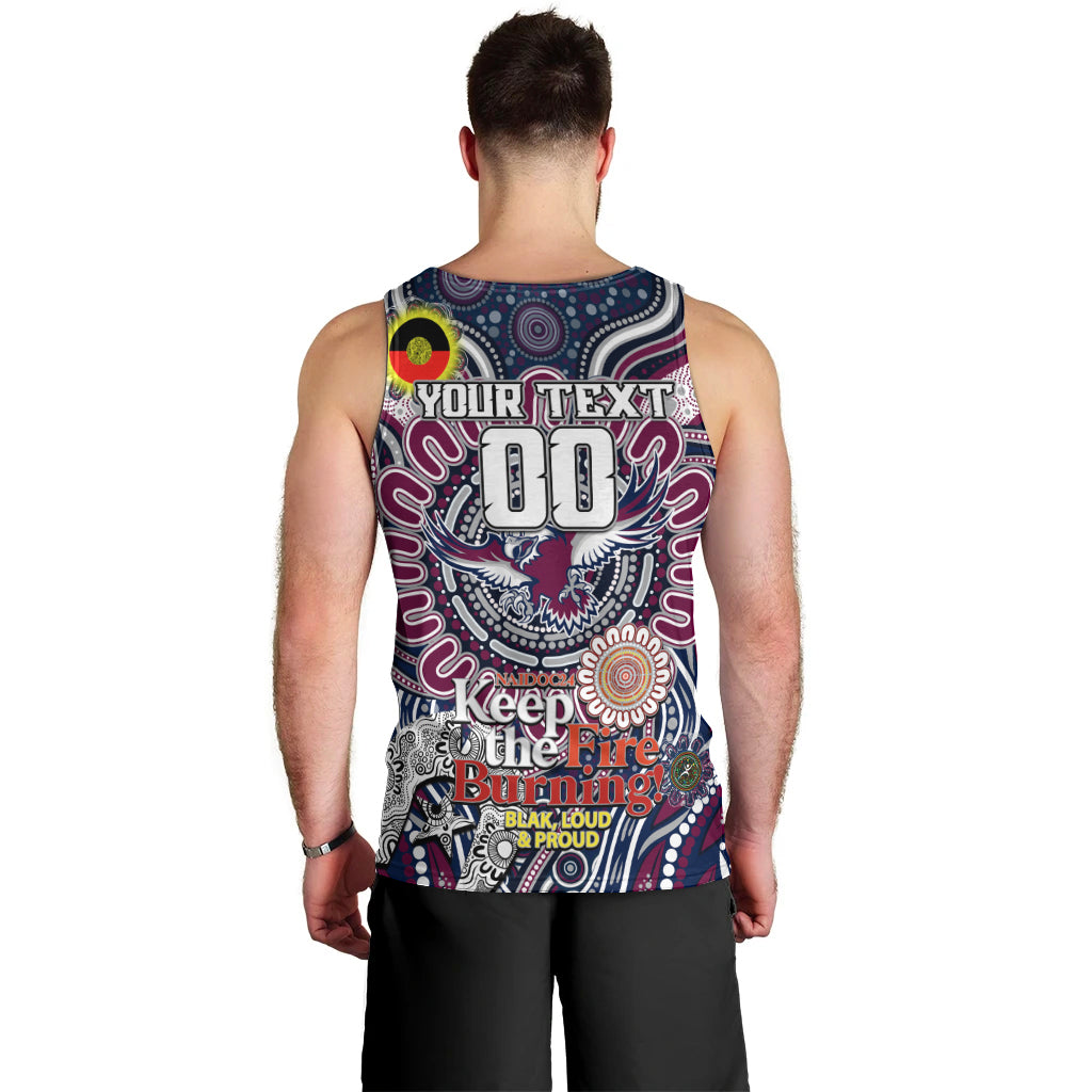 Custom NAIDOC Week 2024 Eagles Men Tank Top Mascot Rugby