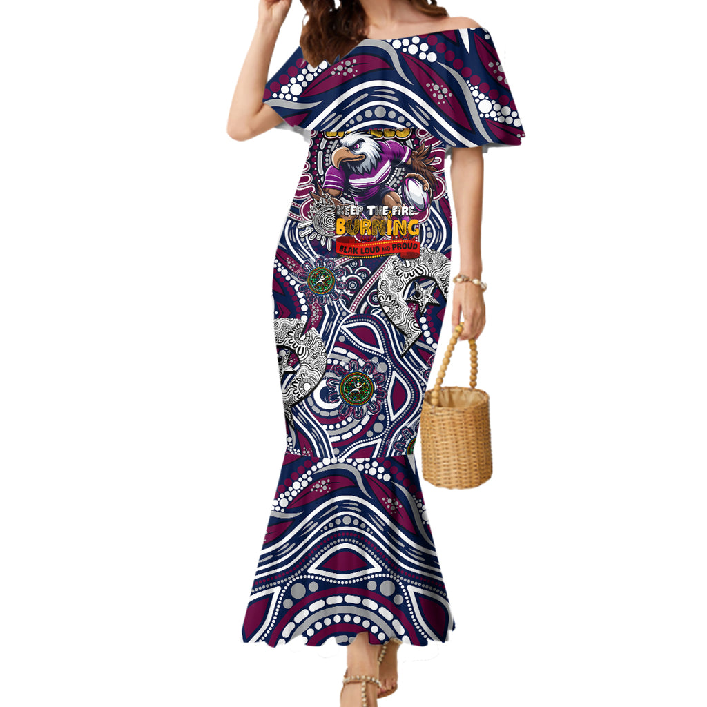 Custom NAIDOC Week 2024 Eagles Mermaid Dress Mascot Rugby