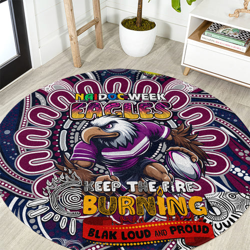 NAIDOC Week 2024 Eagles Round Carpet Mascot Rugby