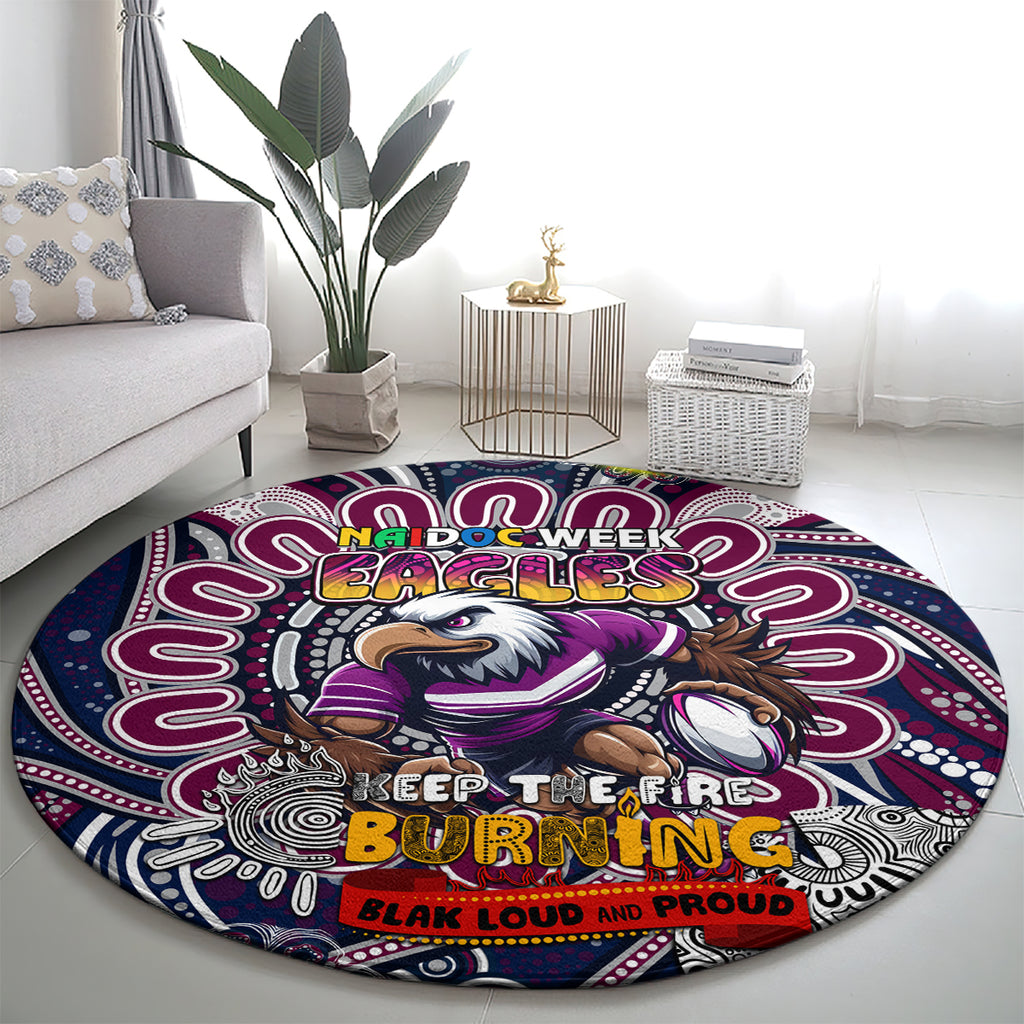NAIDOC Week 2024 Eagles Round Carpet Mascot Rugby