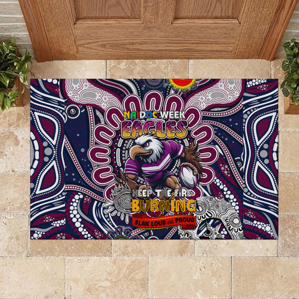NAIDOC Week 2024 Eagles Rubber Doormat Mascot Rugby