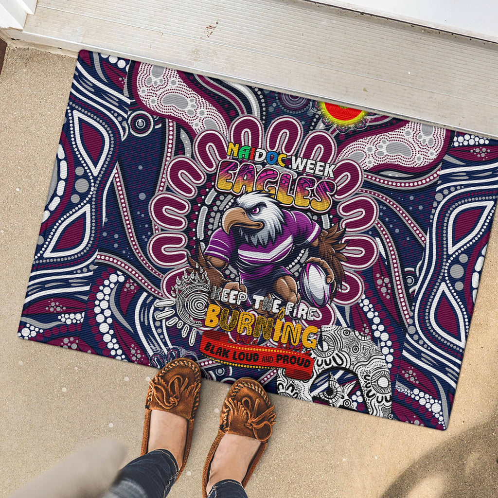 NAIDOC Week 2024 Eagles Rubber Doormat Mascot Rugby