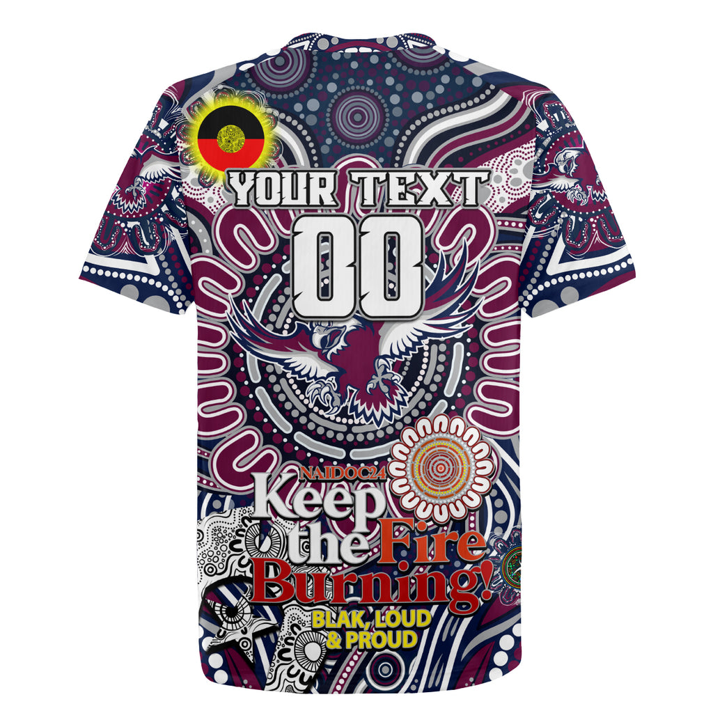 Custom NAIDOC Week 2024 Eagles Rugby Jersey Mascot Rugby