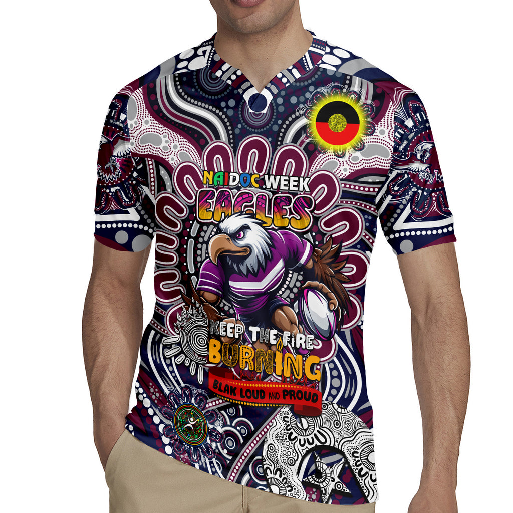 Custom NAIDOC Week 2024 Eagles Rugby Jersey Mascot Rugby