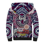 Custom NAIDOC Week 2024 Eagles Sherpa Hoodie Mascot Rugby