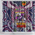 NAIDOC Week 2024 Eagles Shower Curtain Mascot Rugby