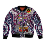 Custom NAIDOC Week 2024 Eagles Sleeve Zip Bomber Jacket Mascot Rugby