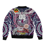 Custom NAIDOC Week 2024 Eagles Sleeve Zip Bomber Jacket Mascot Rugby