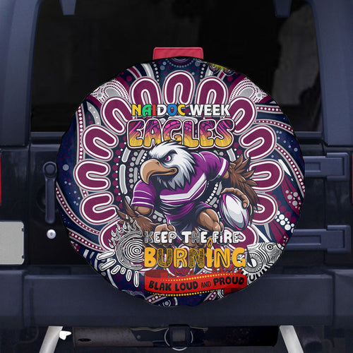 NAIDOC Week 2024 Eagles Spare Tire Cover Mascot Rugby