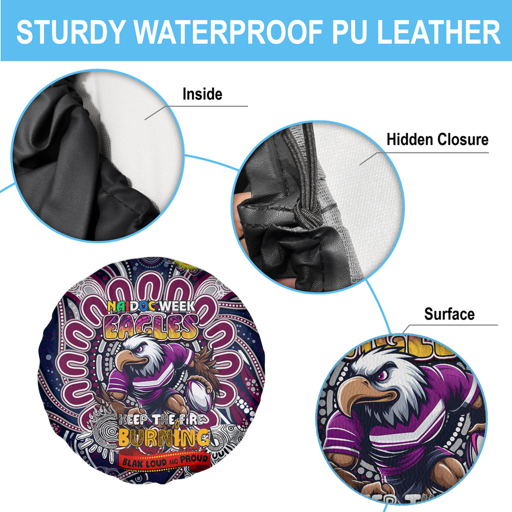 NAIDOC Week 2024 Eagles Spare Tire Cover Mascot Rugby