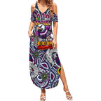 Custom NAIDOC Week 2024 Eagles Summer Maxi Dress Mascot Rugby