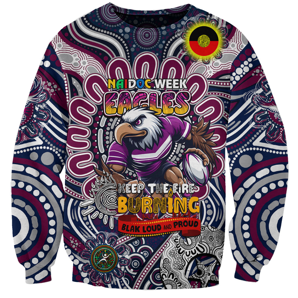Custom NAIDOC Week 2024 Eagles Sweatshirt Mascot Rugby