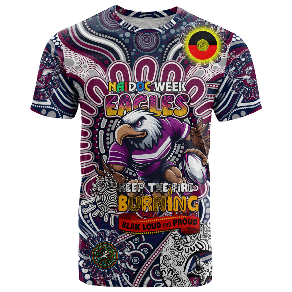 Custom NAIDOC Week 2024 Eagles T Shirt Mascot Rugby