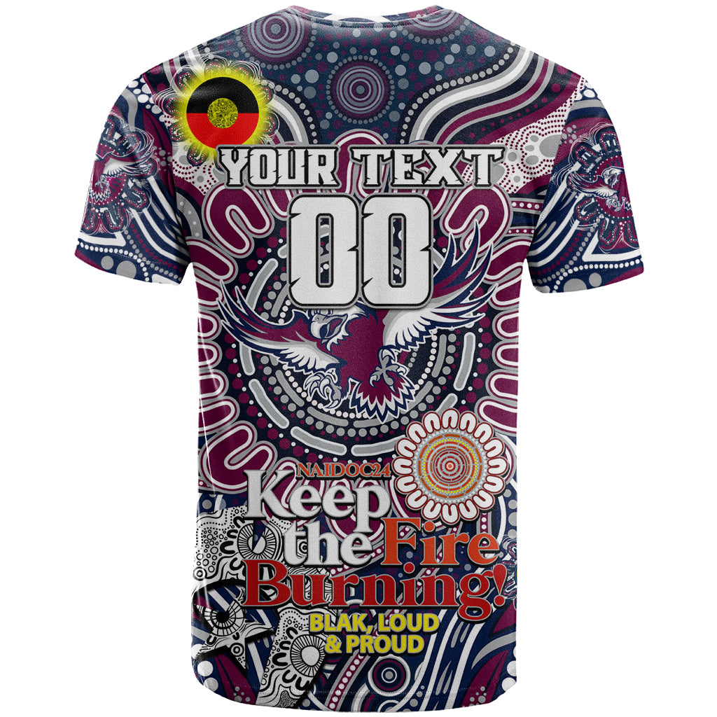 Custom NAIDOC Week 2024 Eagles T Shirt Mascot Rugby