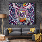 NAIDOC Week 2024 Eagles Tapestry Mascot Rugby