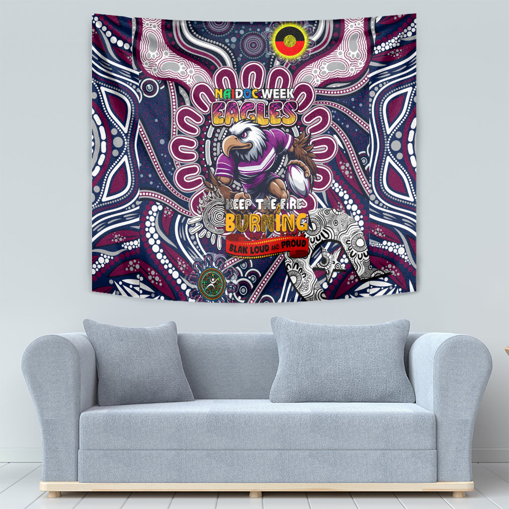NAIDOC Week 2024 Eagles Tapestry Mascot Rugby
