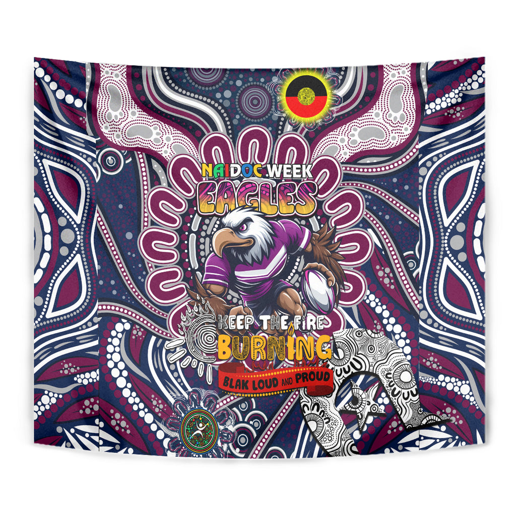 NAIDOC Week 2024 Eagles Tapestry Mascot Rugby