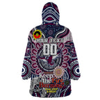 Custom NAIDOC Week 2024 Eagles Wearable Blanket Hoodie Mascot Rugby