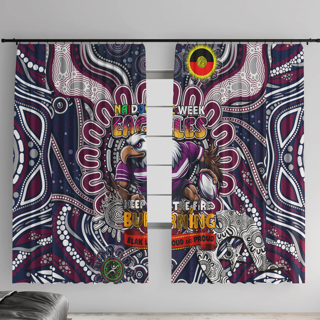 NAIDOC Week 2024 Eagles Window Curtain Mascot Rugby