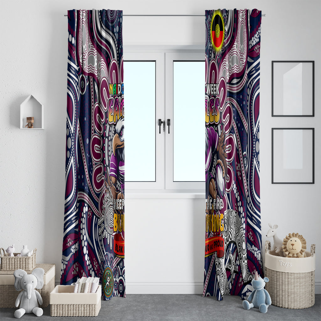 NAIDOC Week 2024 Eagles Window Curtain Mascot Rugby