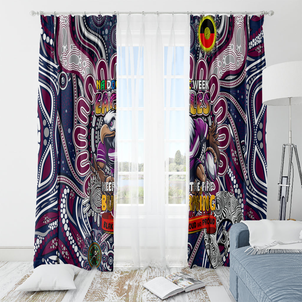 NAIDOC Week 2024 Eagles Window Curtain Mascot Rugby