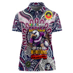 Custom NAIDOC Week 2024 Eagles Women Polo Shirt Mascot Rugby