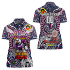 Custom NAIDOC Week 2024 Eagles Women Polo Shirt Mascot Rugby