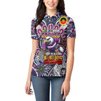 Custom NAIDOC Week 2024 Eagles Women Polo Shirt Mascot Rugby