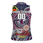 Custom NAIDOC Week 2024 Eagles Women Sleeveless Polo Shirt Mascot Rugby