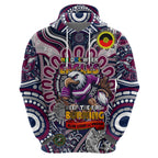 Custom NAIDOC Week 2024 Eagles Zip Hoodie Mascot Rugby