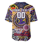 Custom NAIDOC Week 2024 Storm Baseball Jersey Mascot Rugby