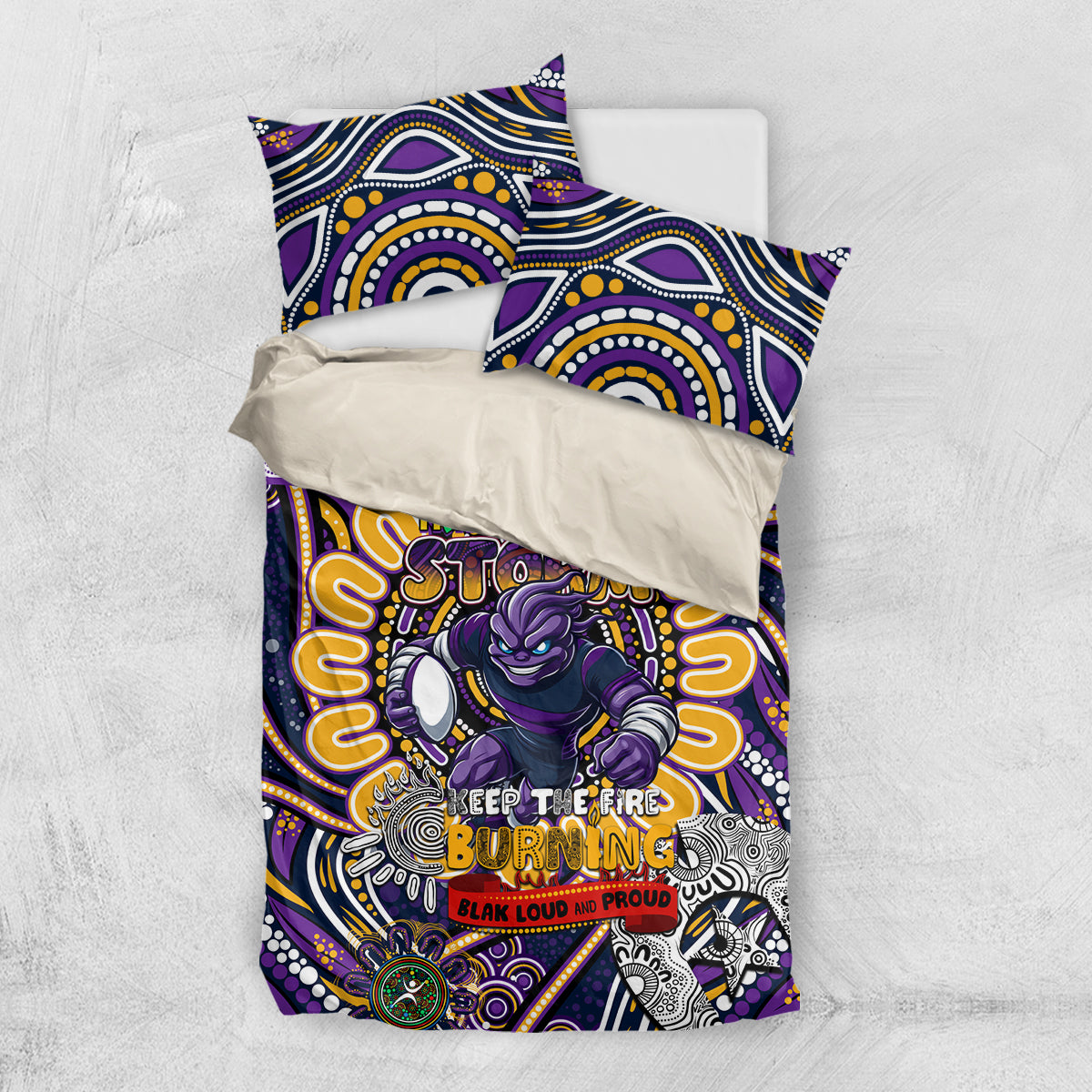 NAIDOC Week 2024 Storm Bedding Set Mascot Rugby
