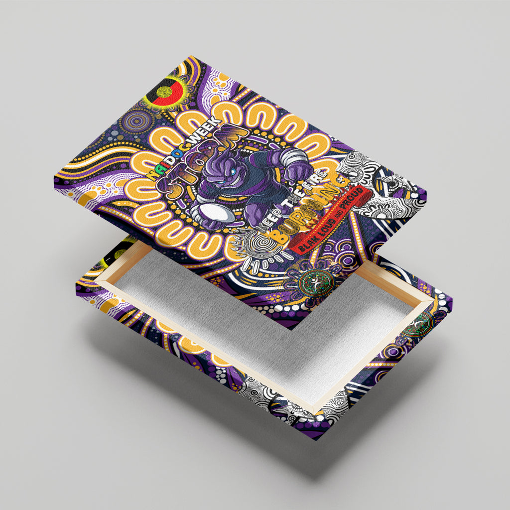 NAIDOC Week 2024 Storm Canvas Wall Art Mascot Rugby