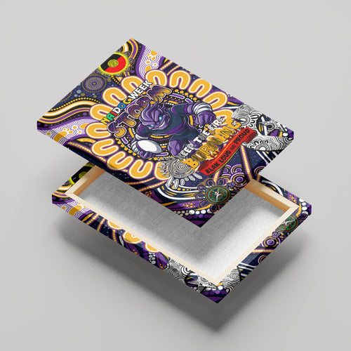 NAIDOC Week 2024 Storm Canvas Wall Art Mascot Rugby