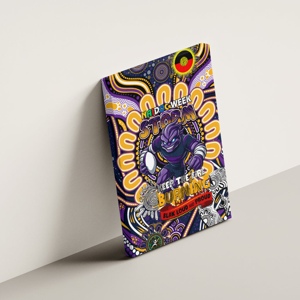 NAIDOC Week 2024 Storm Canvas Wall Art Mascot Rugby