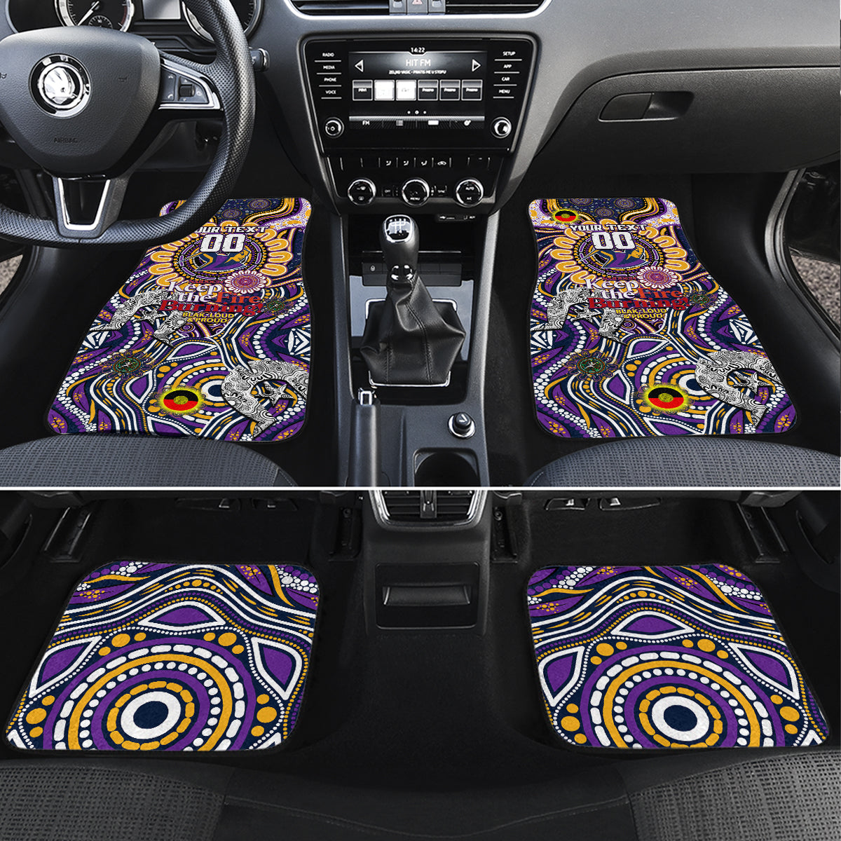 NAIDOC Week 2024 Storm Car Mats Mascot Rugby