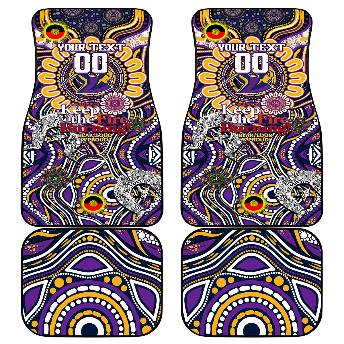 NAIDOC Week 2024 Storm Car Mats Mascot Rugby
