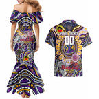Custom NAIDOC Week 2024 Storm Couples Matching Mermaid Dress and Hawaiian Shirt Mascot Rugby