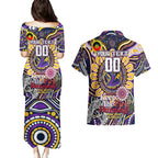Custom NAIDOC Week 2024 Storm Couples Matching Puletasi and Hawaiian Shirt Mascot Rugby