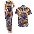 Custom NAIDOC Week 2024 Storm Couples Matching Tank Maxi Dress and Hawaiian Shirt Mascot Rugby