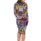 Custom NAIDOC Week 2024 Storm Family Matching Long Sleeve Bodycon Dress and Hawaiian Shirt Mascot Rugby