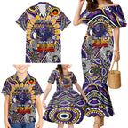 Custom NAIDOC Week 2024 Storm Family Matching Mermaid Dress and Hawaiian Shirt Mascot Rugby