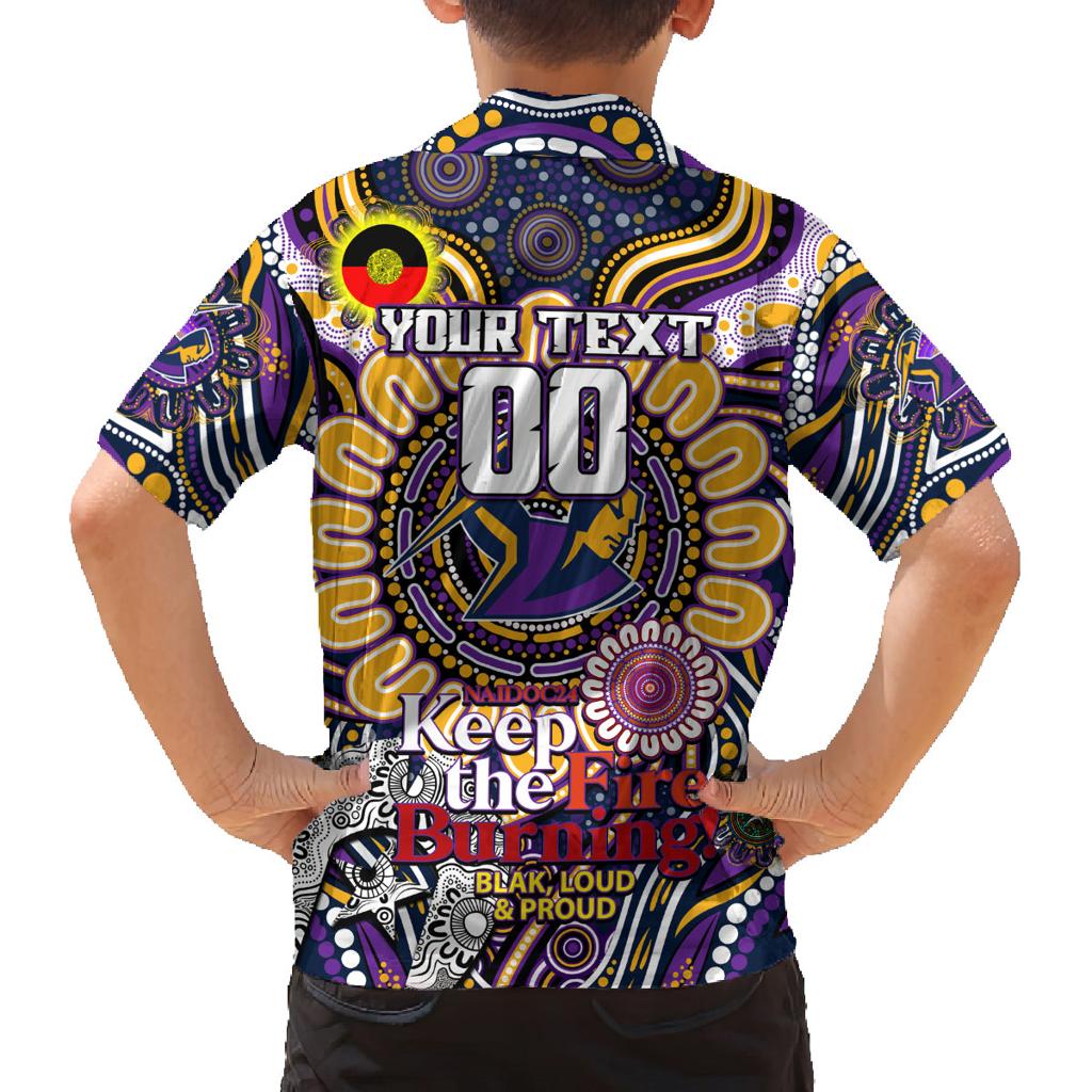 Custom NAIDOC Week 2024 Storm Family Matching Off Shoulder Maxi Dress and Hawaiian Shirt Mascot Rugby