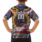 Custom NAIDOC Week 2024 Storm Family Matching Off Shoulder Maxi Dress and Hawaiian Shirt Mascot Rugby