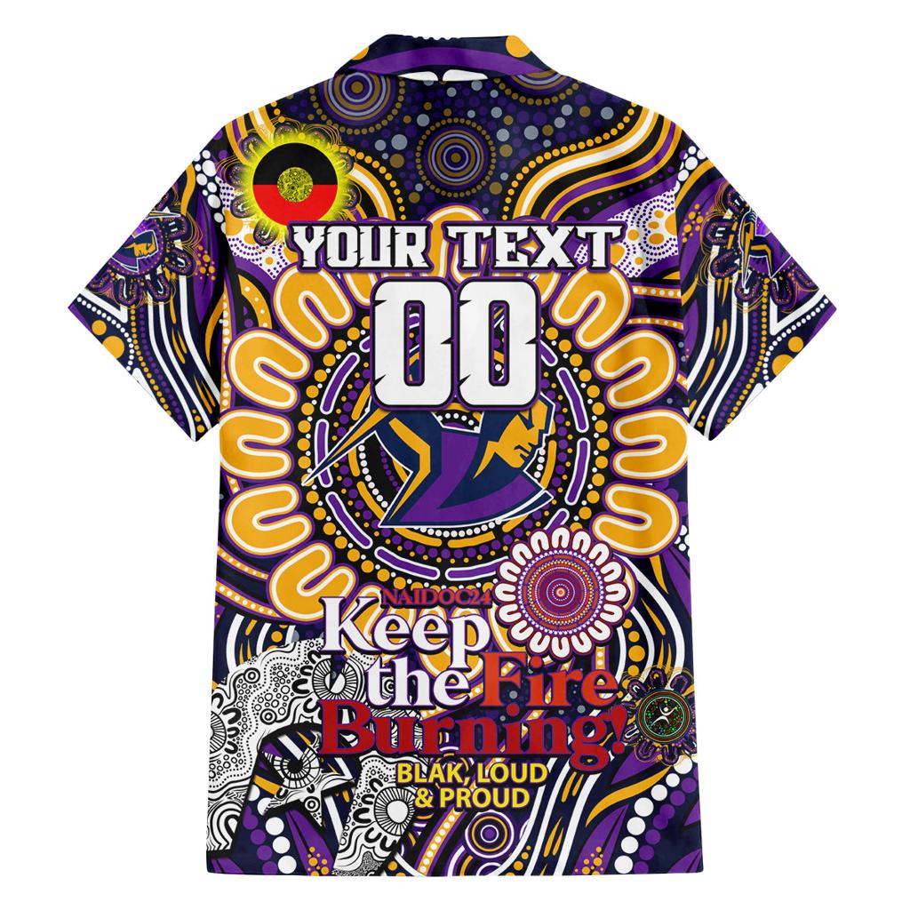 Custom NAIDOC Week 2024 Storm Family Matching Off Shoulder Maxi Dress and Hawaiian Shirt Mascot Rugby