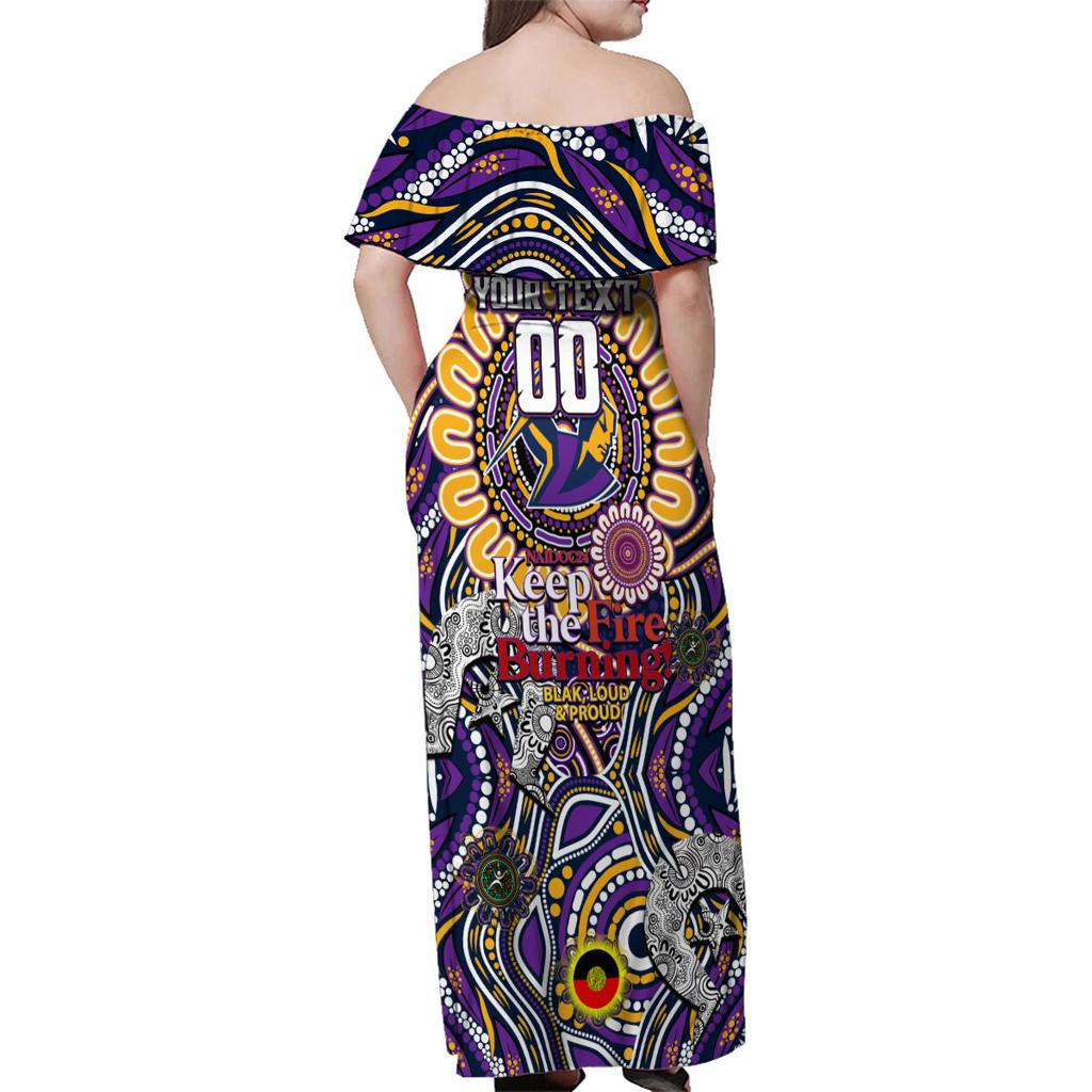 Custom NAIDOC Week 2024 Storm Family Matching Off Shoulder Maxi Dress and Hawaiian Shirt Mascot Rugby